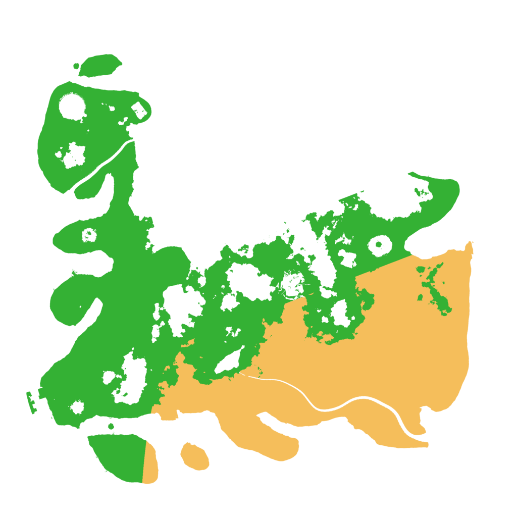 Biome Rust Map: Procedural Map, Size: 3500, Seed: 1177231773