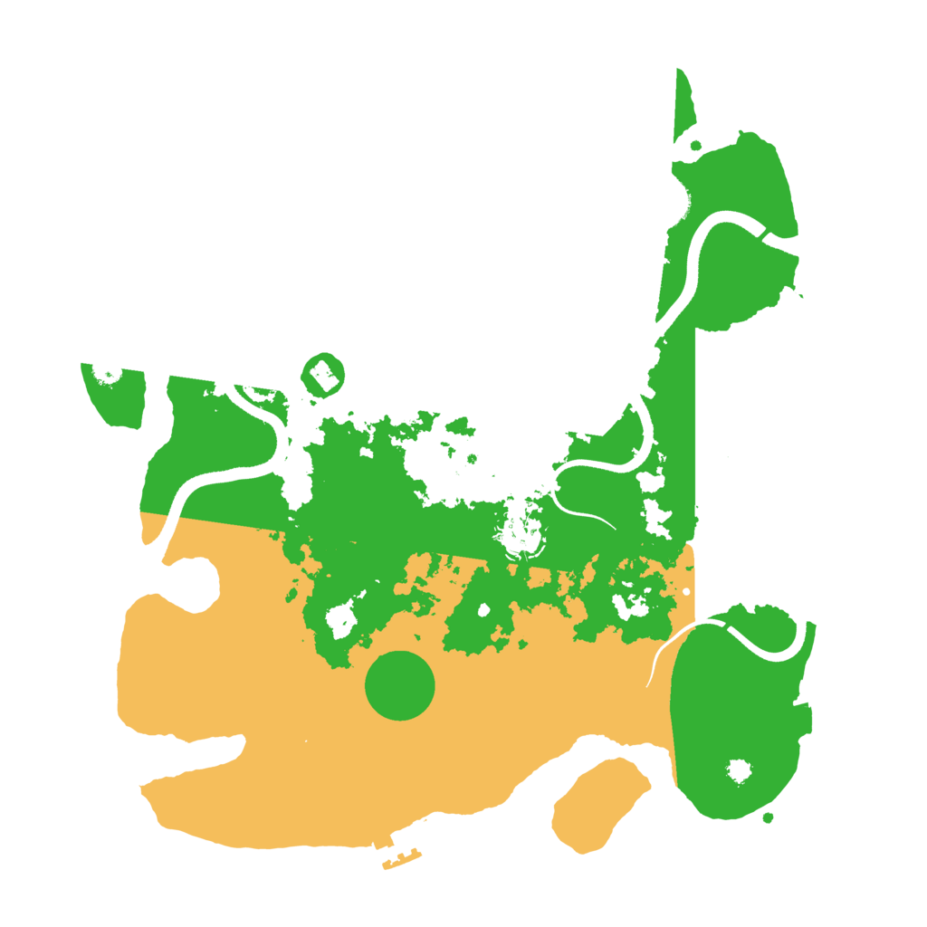 Biome Rust Map: Procedural Map, Size: 3500, Seed: 1461939057