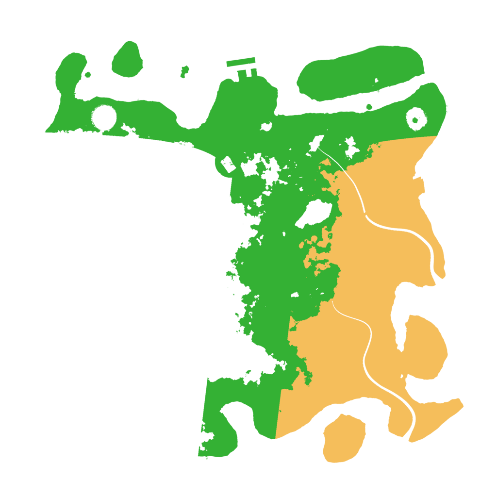 Biome Rust Map: Procedural Map, Size: 3500, Seed: 1599683347