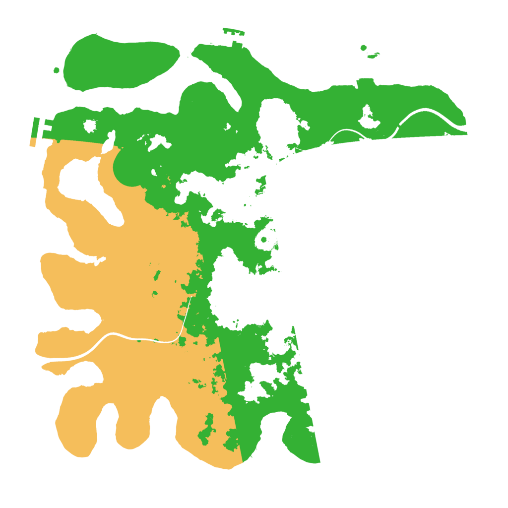 Biome Rust Map: Procedural Map, Size: 3500, Seed: 1044653708
