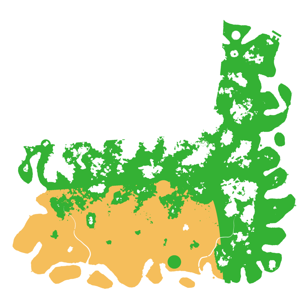 Biome Rust Map: Procedural Map, Size: 6000, Seed: 1538447703