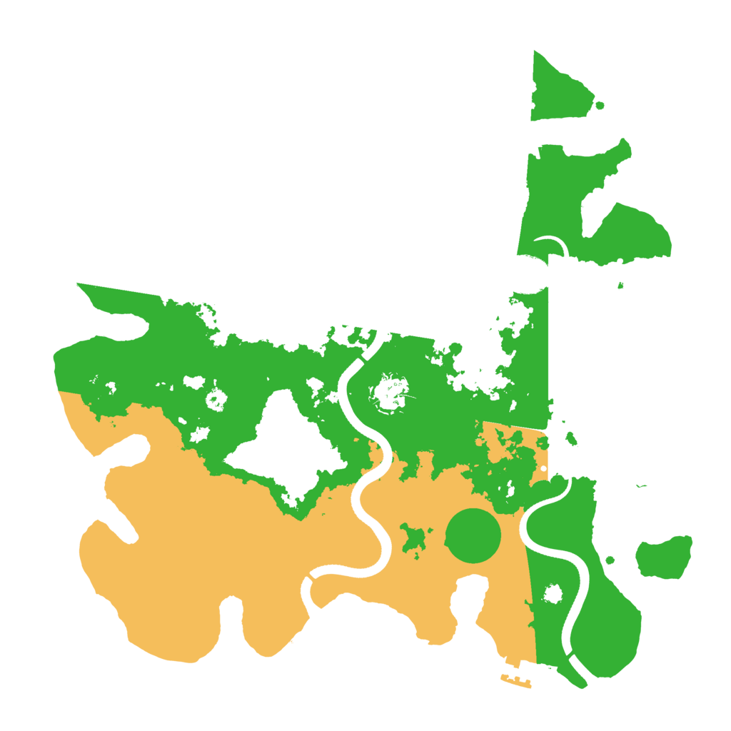 Biome Rust Map: Procedural Map, Size: 3500, Seed: 48685