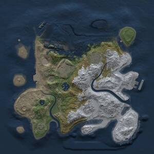 Thumbnail Rust Map: Procedural Map, Size: 2900, Seed: 34634634, 11 Monuments