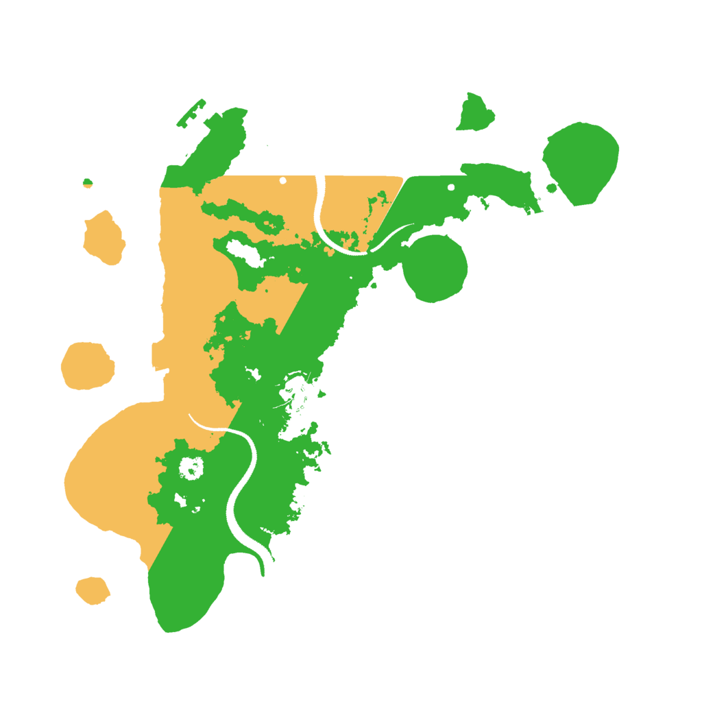 Biome Rust Map: Procedural Map, Size: 2900, Seed: 34634634