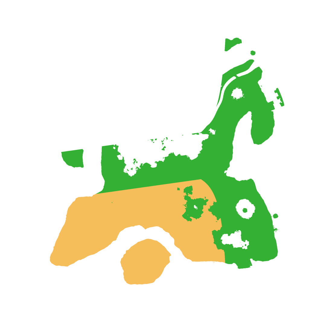 Biome Rust Map: Procedural Map, Size: 2500, Seed: 1839517475