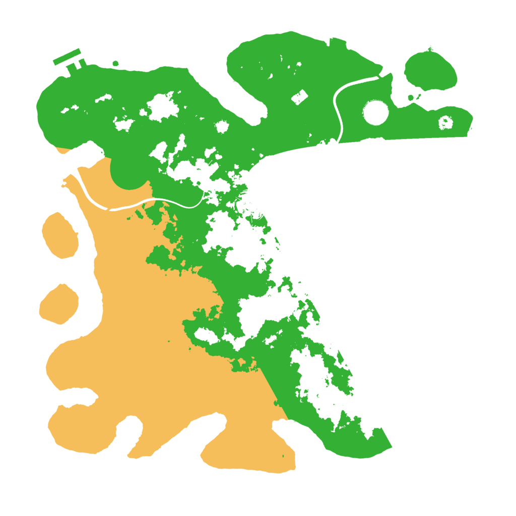 Biome Rust Map: Procedural Map, Size: 3600, Seed: 18425