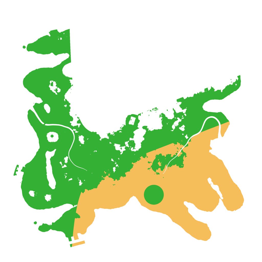 Biome Rust Map: Procedural Map, Size: 3500, Seed: 2102560955
