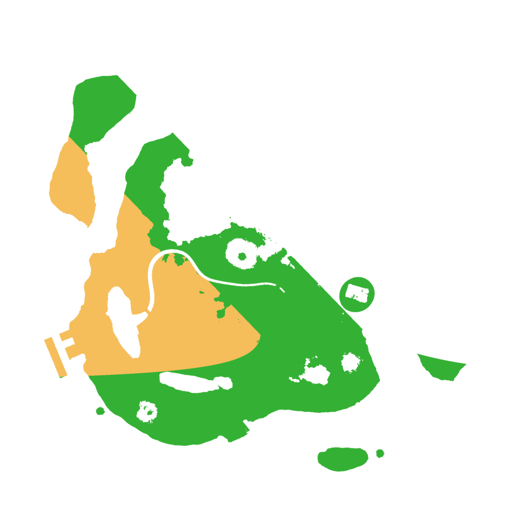 Biome Rust Map: Procedural Map, Size: 2500, Seed: 755748877