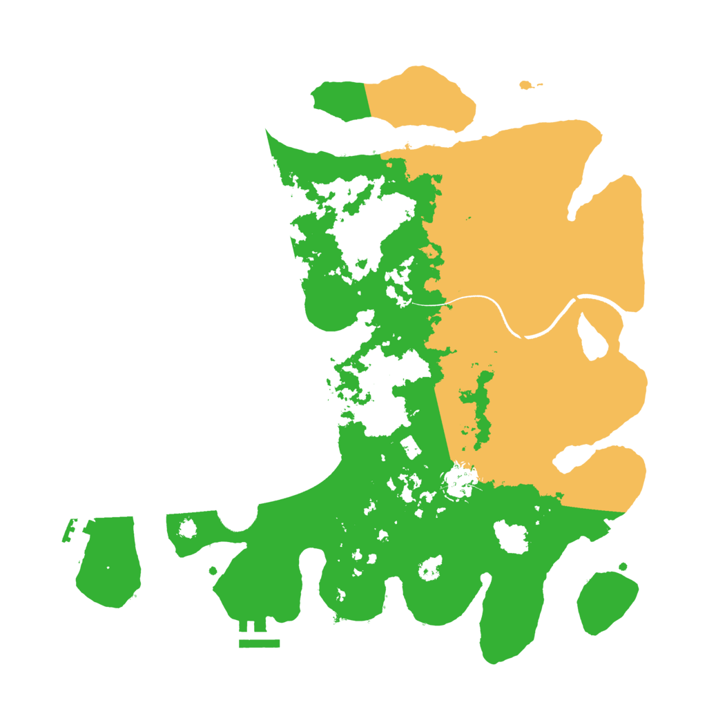 Biome Rust Map: Procedural Map, Size: 3500, Seed: 752347358