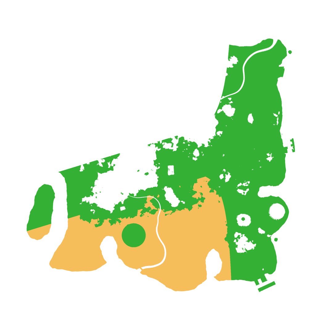 Biome Rust Map: Procedural Map, Size: 3500, Seed: 1428680746
