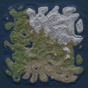 Thumbnail Rust Map: Procedural Map, Size: 4500, Seed: 269971061, 16 Monuments