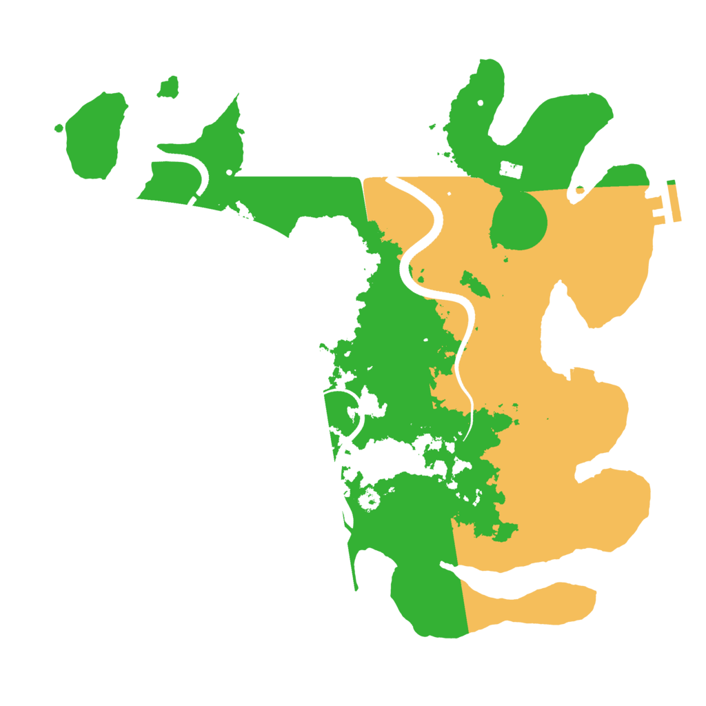 Biome Rust Map: Procedural Map, Size: 3400, Seed: 563822452