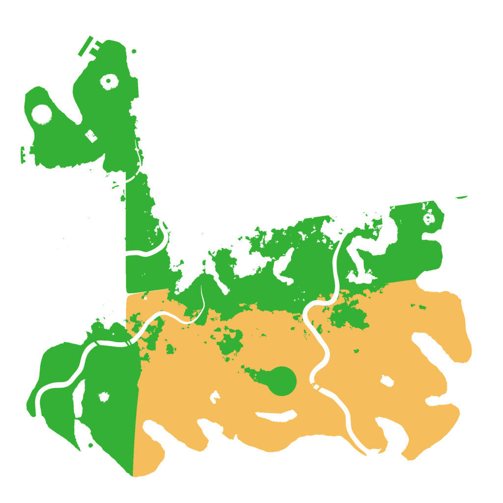 Biome Rust Map: Procedural Map, Size: 4500, Seed: 466694032