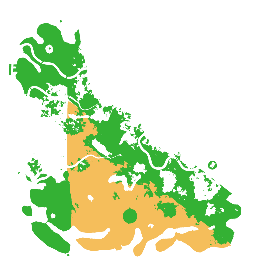 Biome Rust Map: Procedural Map, Size: 4950, Seed: 735517