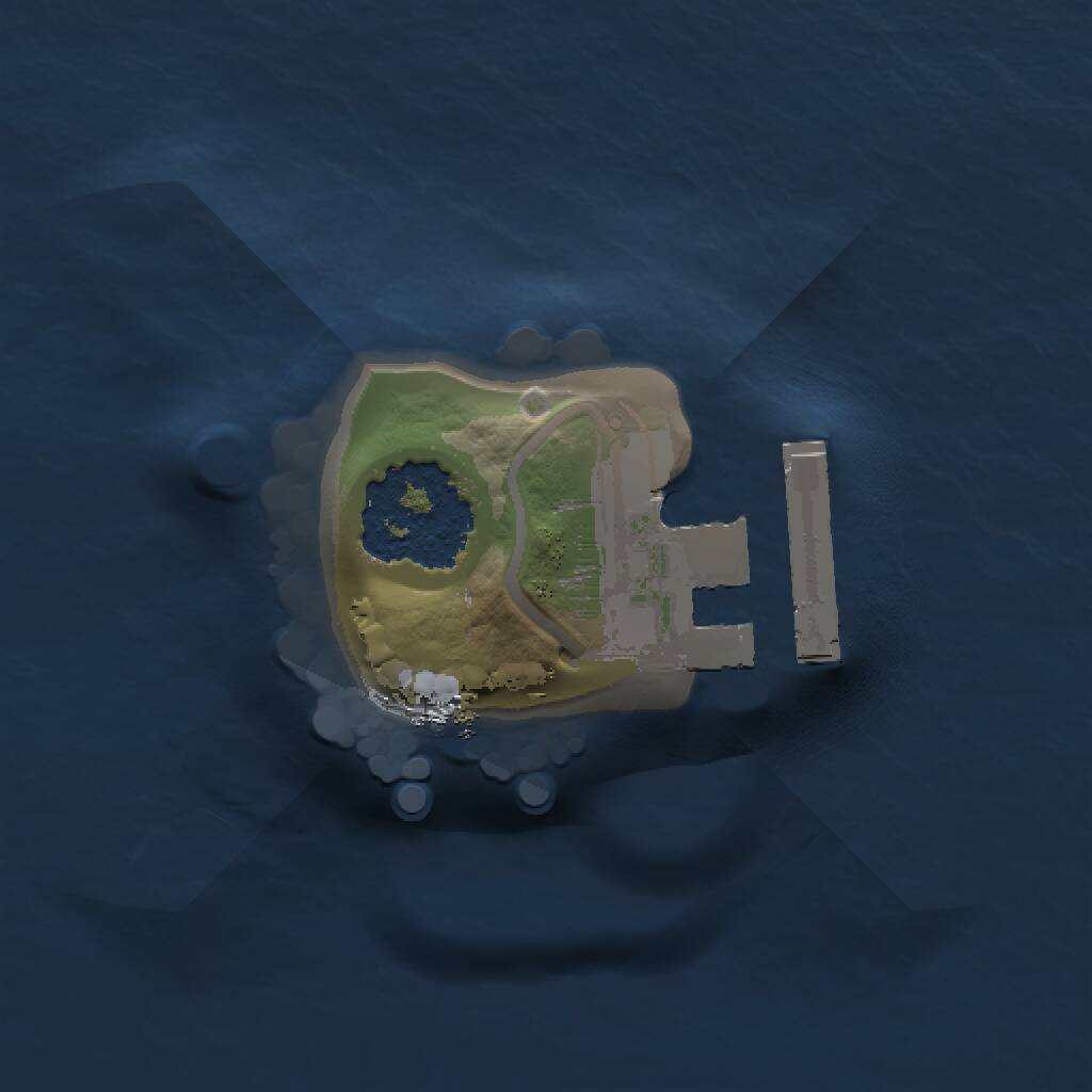 Rust Map: Procedural Map, Size: 1000, Seed: 283120692, 2 Monuments