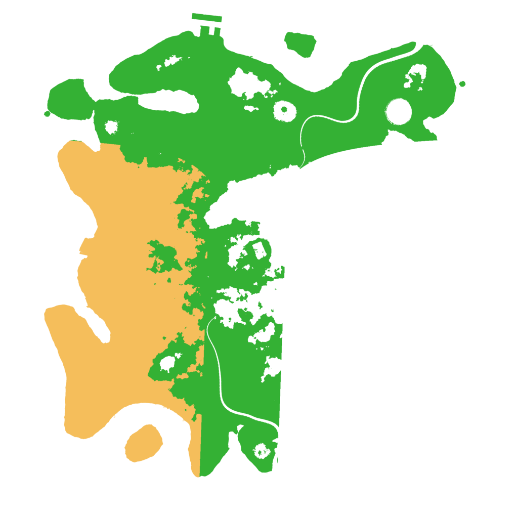 Biome Rust Map: Procedural Map, Size: 3500, Seed: 436547409