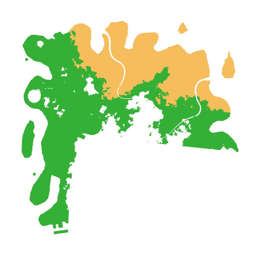 Biome Rust Map: Procedural Map, Size: 3500, Seed: 554863475