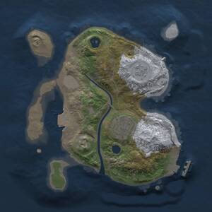 Thumbnail Rust Map: Procedural Map, Size: 2000, Seed: 5696086, 4 Monuments