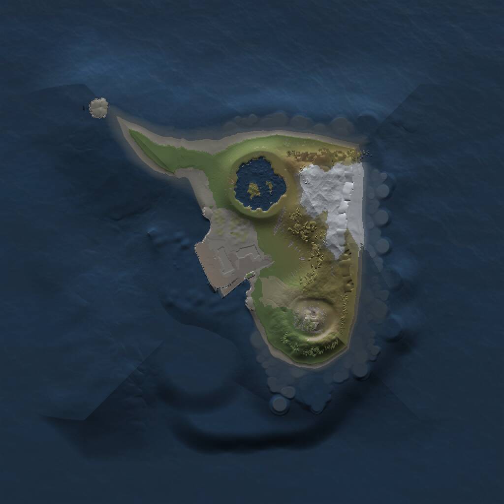 Rust Map: Procedural Map, Size: 1000, Seed: 1687569398, 1 Monuments