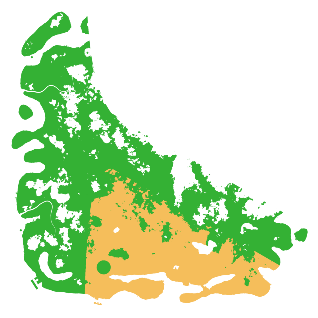 Biome Rust Map: Procedural Map, Size: 6000, Seed: 927987654