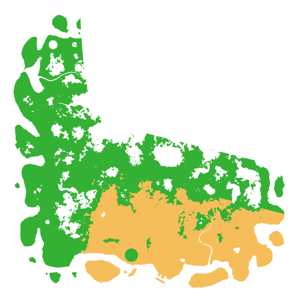 Biome Rust Map: Procedural Map, Size: 6000, Seed: 81106108