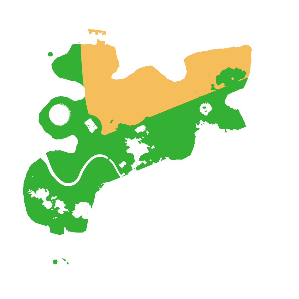 Biome Rust Map: Procedural Map, Size: 2500, Seed: 9668027