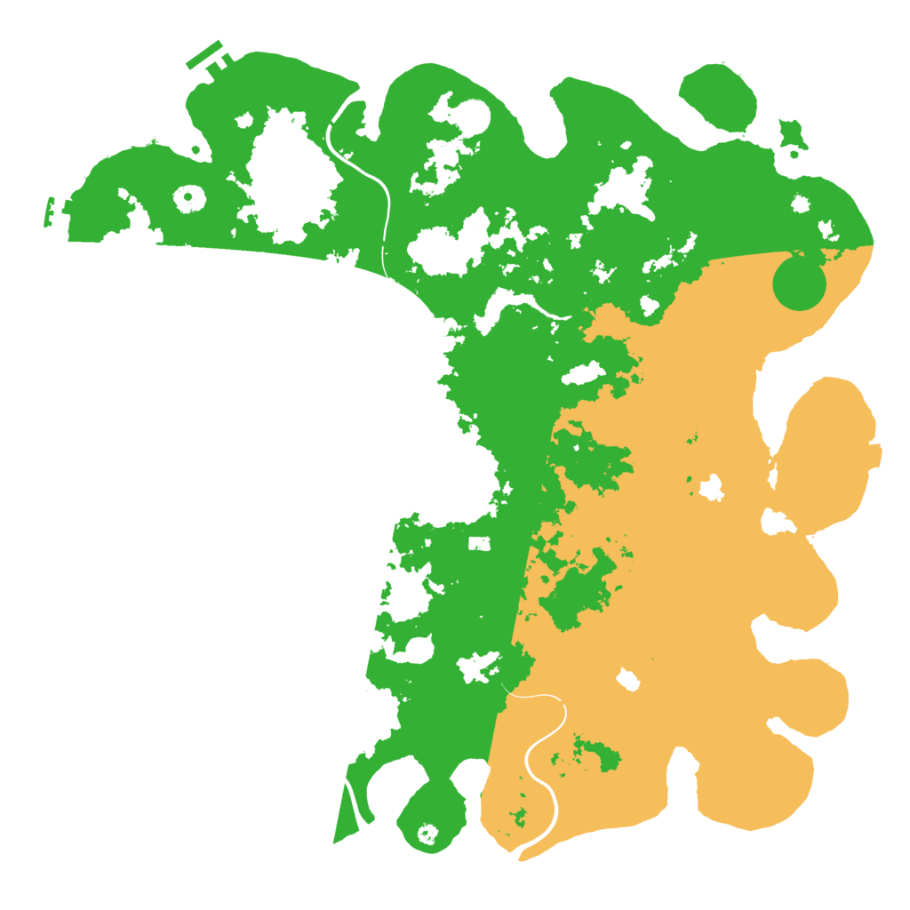 Biome Rust Map: Procedural Map, Size: 4500, Seed: 200129344