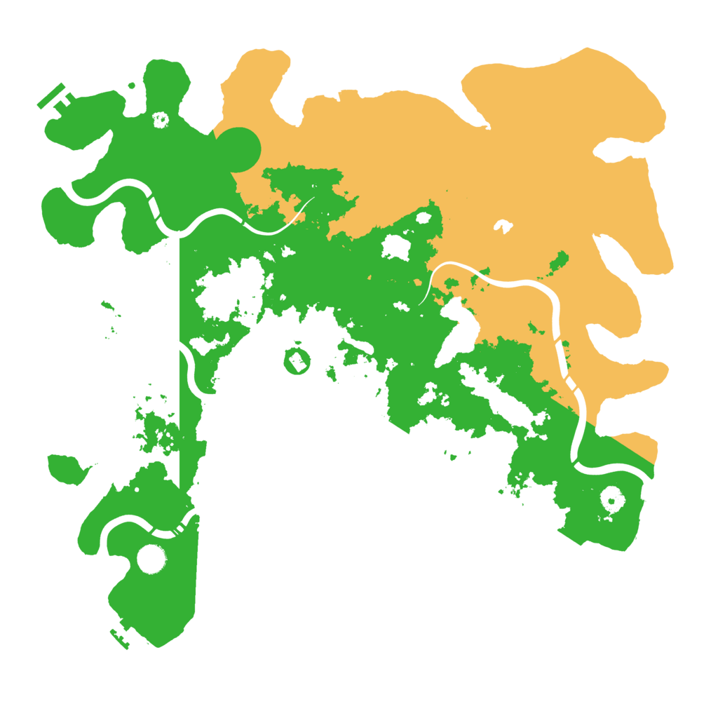 Biome Rust Map: Procedural Map, Size: 4350, Seed: 2200