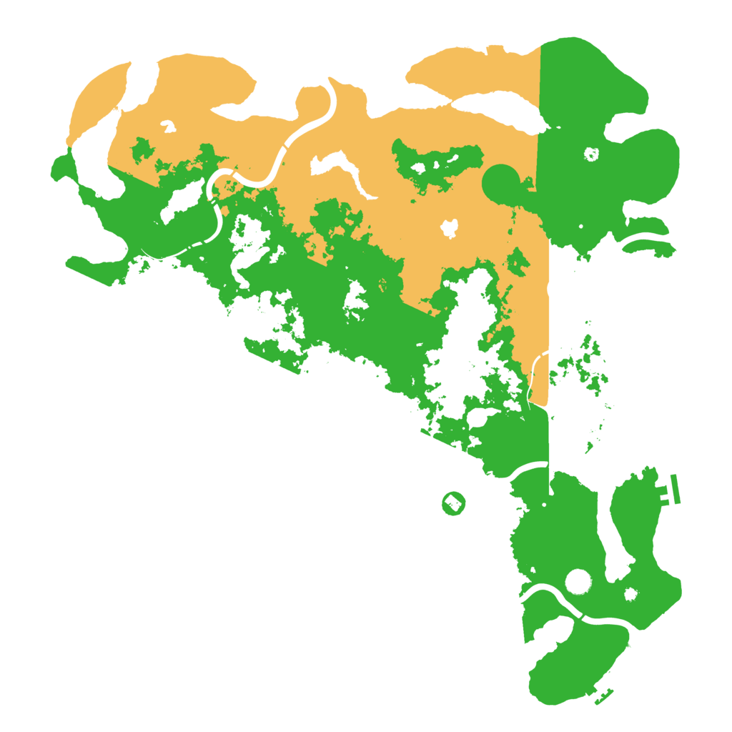 Biome Rust Map: Procedural Map, Size: 5000, Seed: 16645050