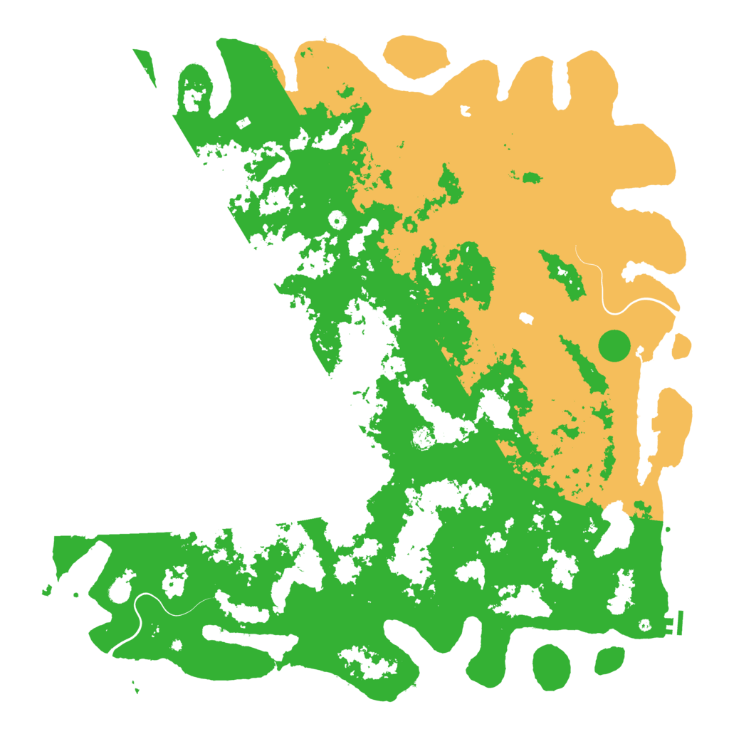 Biome Rust Map: Procedural Map, Size: 6000, Seed: 912143284