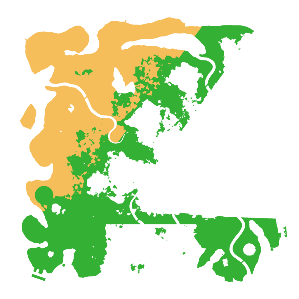 Biome Rust Map: Procedural Map, Size: 4300, Seed: 22787439