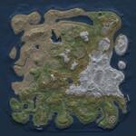 Thumbnail Rust Map: Procedural Map, Size: 4300, Seed: 22787439, 15 Monuments