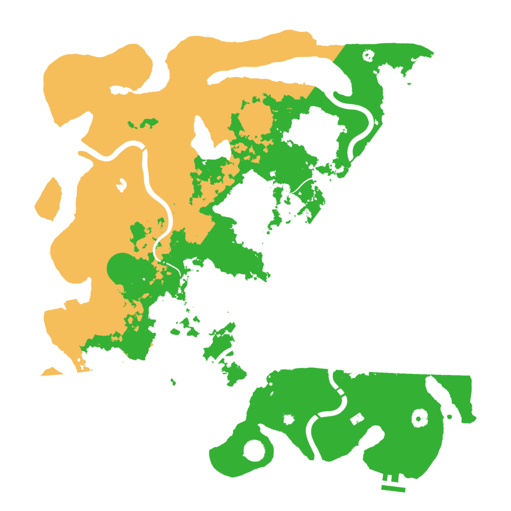 Biome Rust Map: Procedural Map, Size: 4300, Seed: 22787439