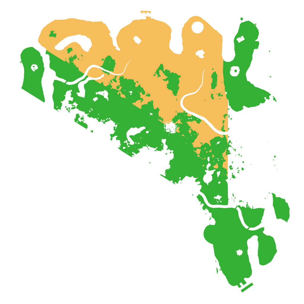 Biome Rust Map: Procedural Map, Size: 4500, Seed: 43219876