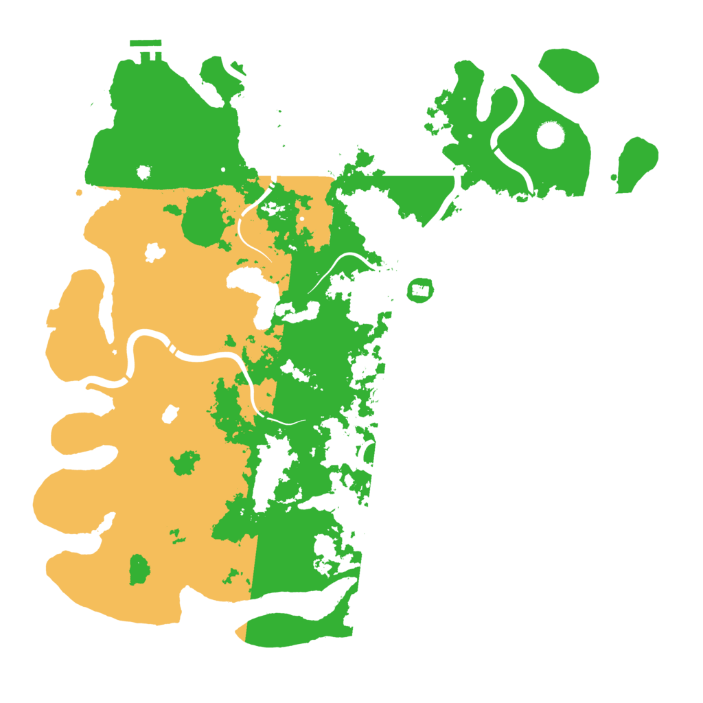Biome Rust Map: Procedural Map, Size: 4500, Seed: 32561