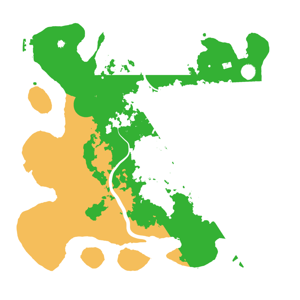 Biome Rust Map: Procedural Map, Size: 3600, Seed: 53