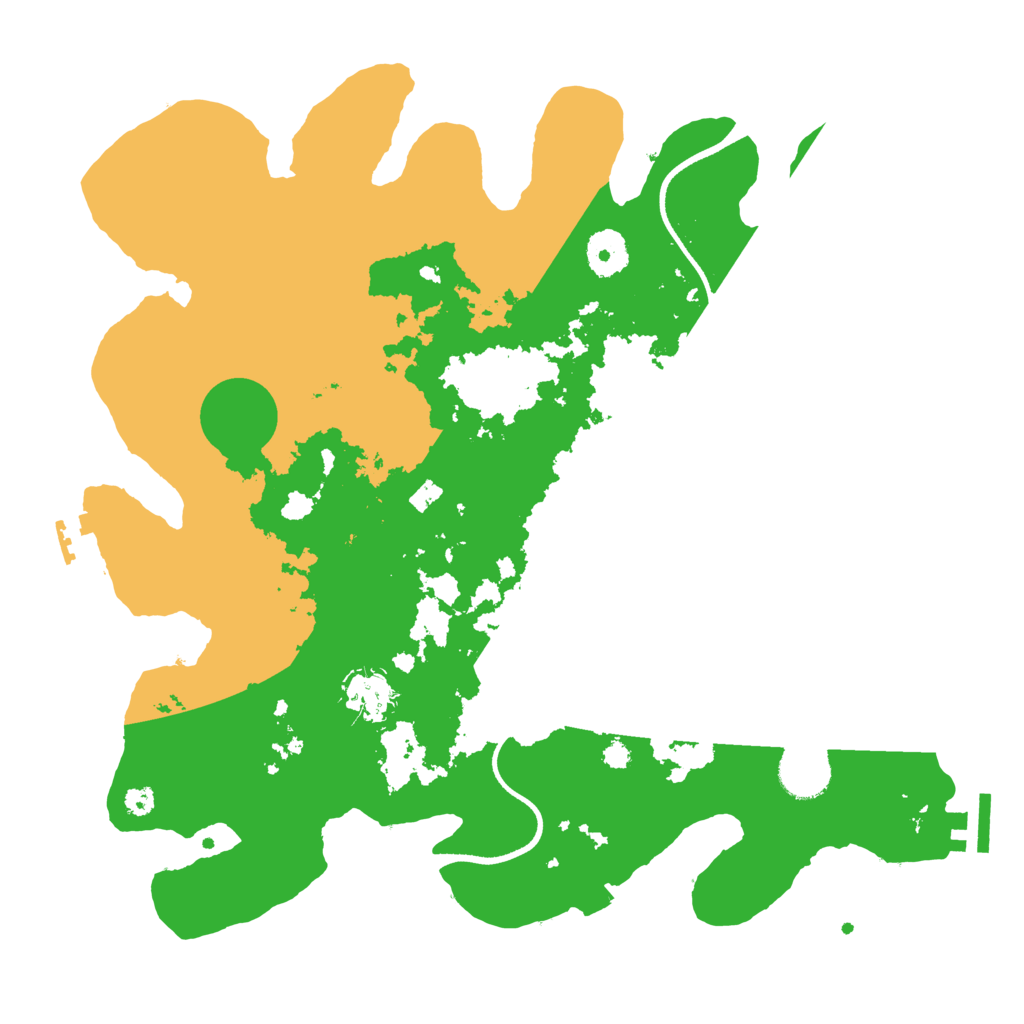 Biome Rust Map: Procedural Map, Size: 3500, Seed: 671829272