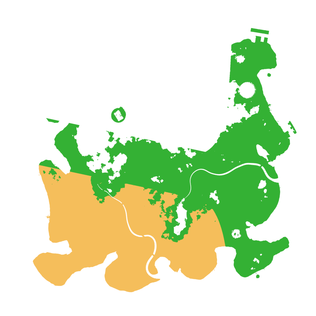 Biome Rust Map: Procedural Map, Size: 3500, Seed: 351746564
