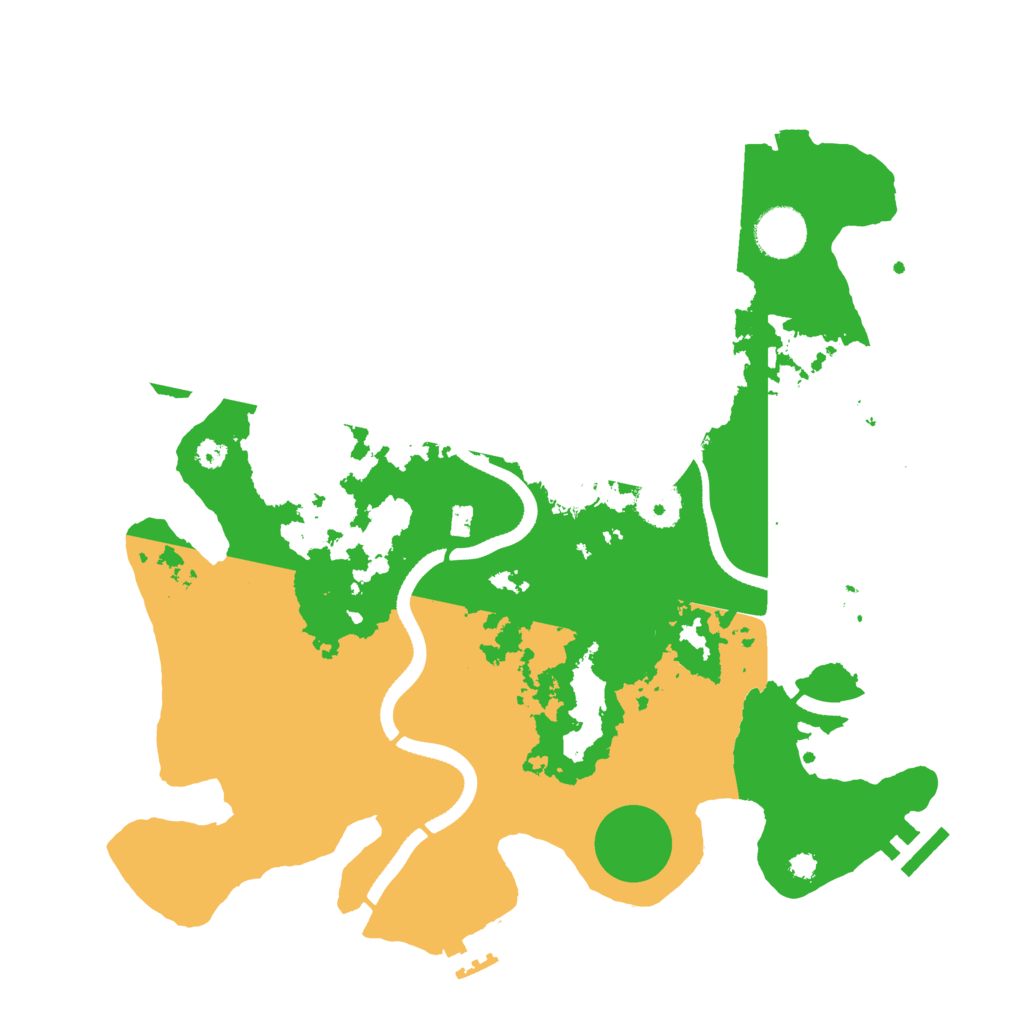 Biome Rust Map: Procedural Map, Size: 3500, Seed: 351746564