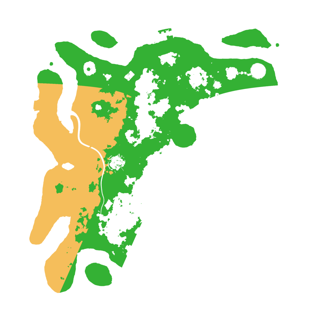 Biome Rust Map: Procedural Map, Size: 3500, Seed: 414187756