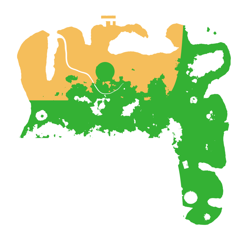 Biome Rust Map: Procedural Map, Size: 3500, Seed: 595257077