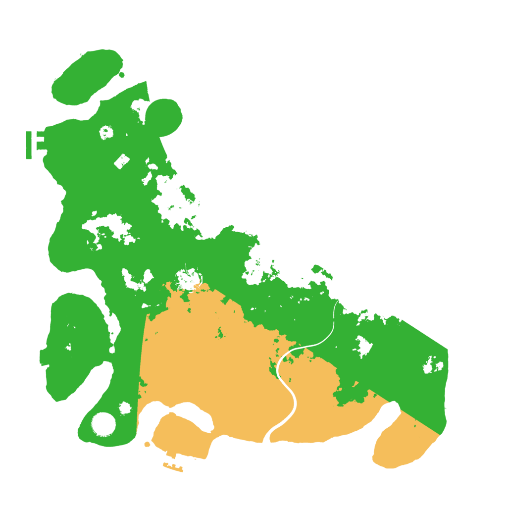 Biome Rust Map: Procedural Map, Size: 3700, Seed: 860871711