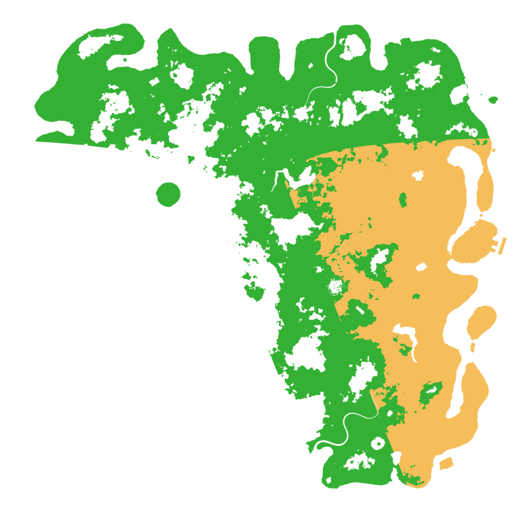 Biome Rust Map: Procedural Map, Size: 6000, Seed: 126734