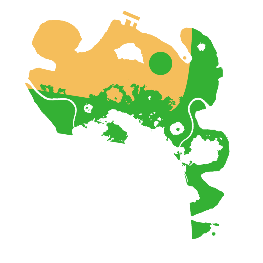 Biome Rust Map: Procedural Map, Size: 3000, Seed: 408679682