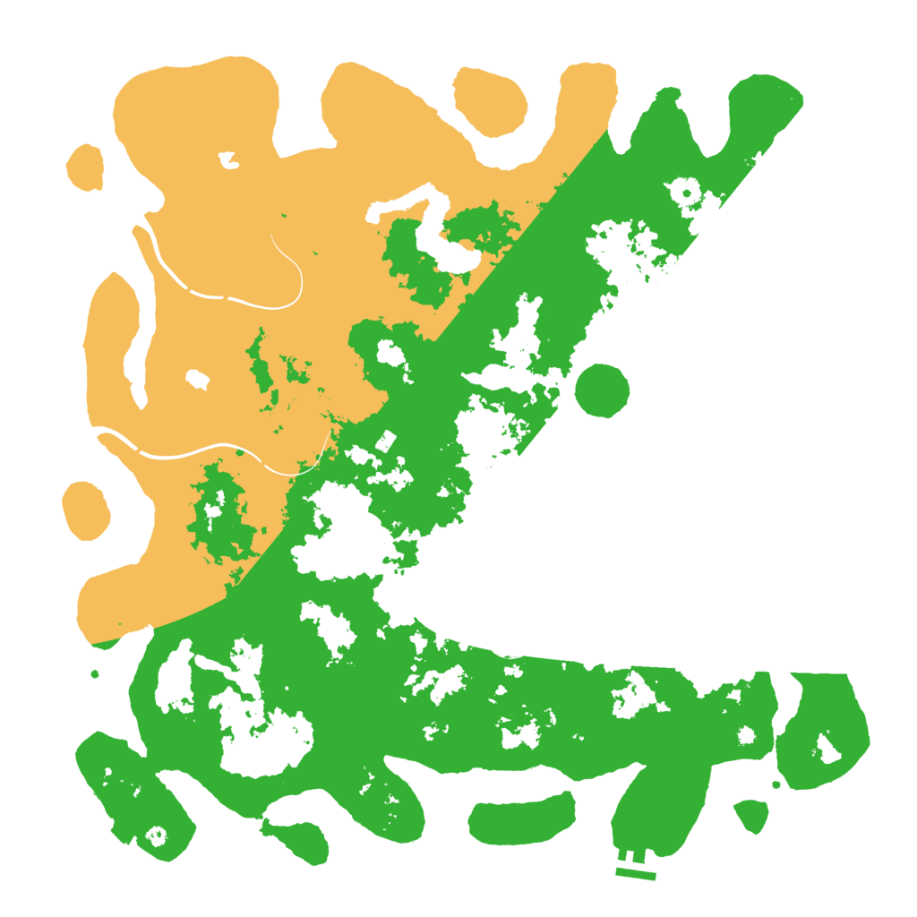 Biome Rust Map: Procedural Map, Size: 4600, Seed: 45000