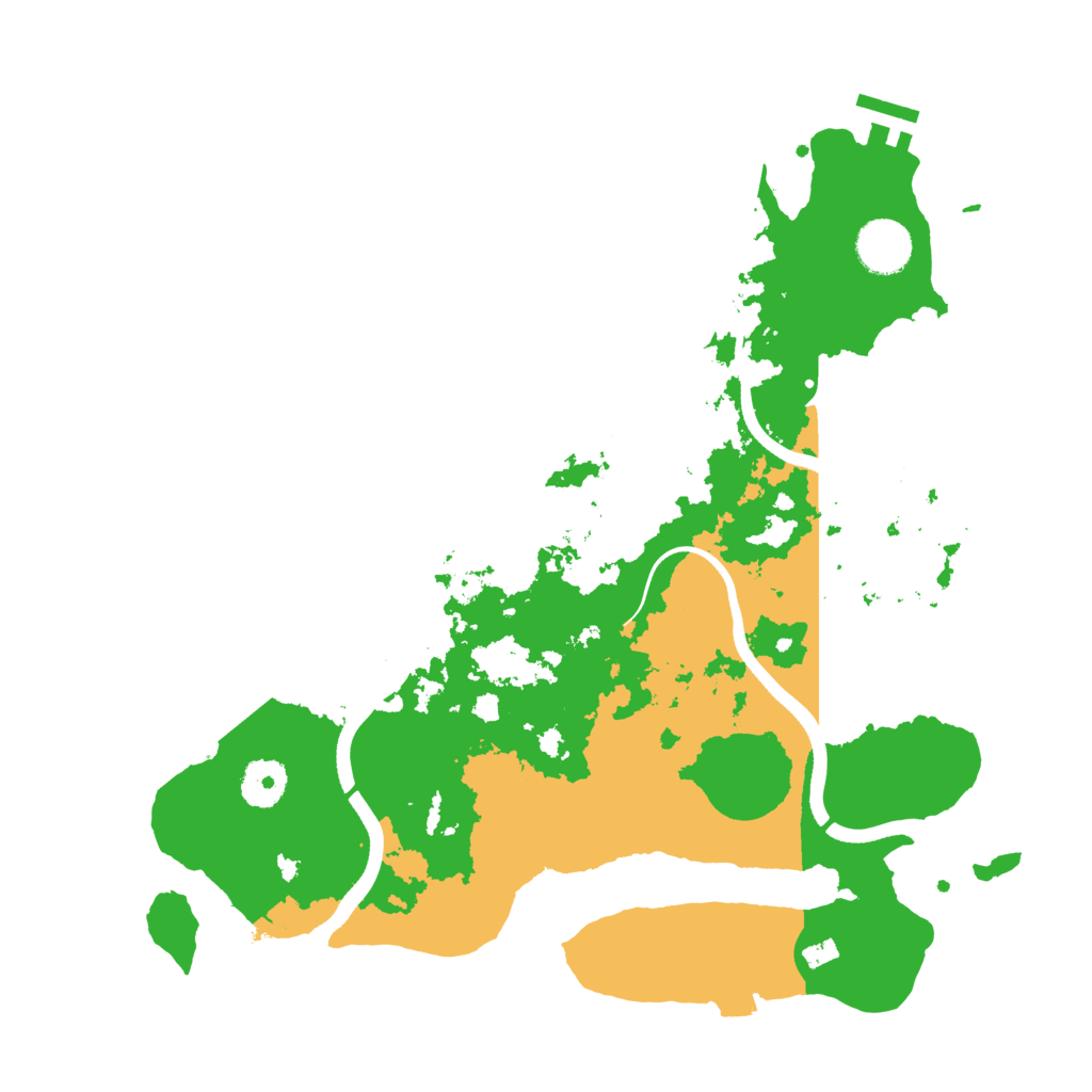Biome Rust Map: Procedural Map, Size: 3500, Seed: 21037