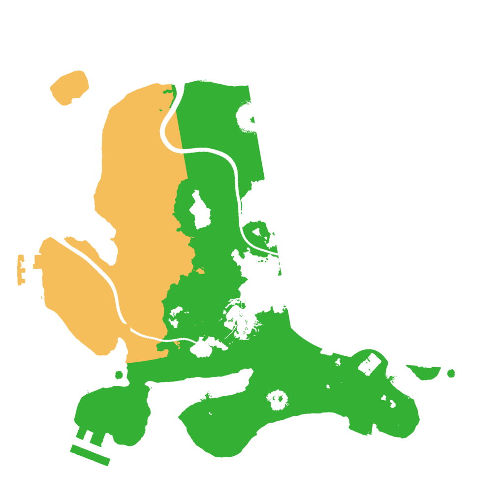 Biome Rust Map: Procedural Map, Size: 2511, Seed: 1250