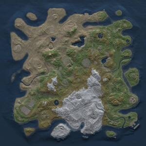 Thumbnail Rust Map: Procedural Map, Size: 4250, Seed: 27994, 15 Monuments