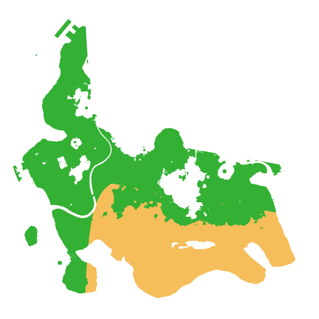 Biome Rust Map: Procedural Map, Size: 3000, Seed: 33455