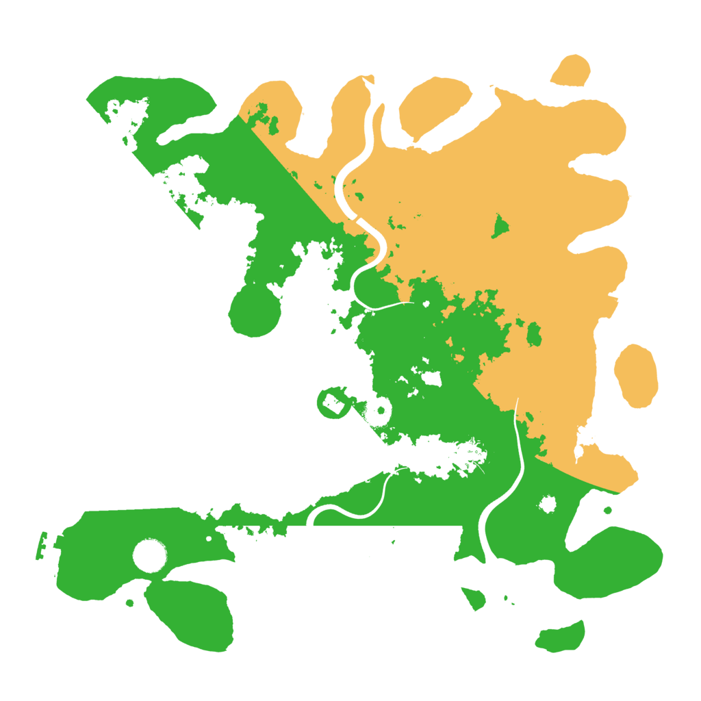 Biome Rust Map: Procedural Map, Size: 3700, Seed: 966629429